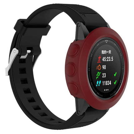 Smart Watch Silicone Protective Case, Host not Included for Garmin Fenix 5(Dark Red)-garmade.com