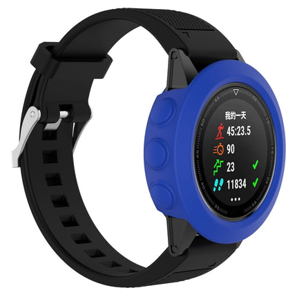 Smart Watch Silicone Protective Case, Host not Included for Garmin Fenix 5(Dark Blue)-garmade.com