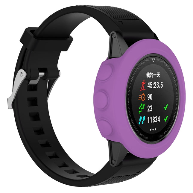 Smart Watch Silicone Protective Case, Host not Included for Garmin Fenix 5(Purple)-garmade.com