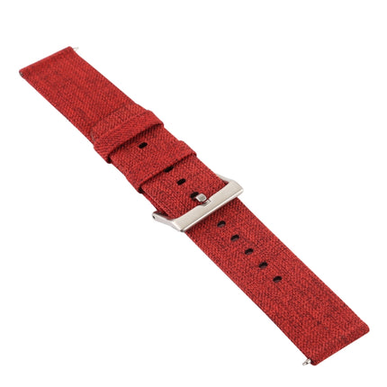 Simple Fashion Canvas Wrist Strap for Fitbit Versa / Versa 2(Dark Orange)-garmade.com