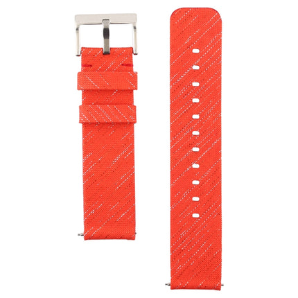 Simple Fashion Canvas Wrist Strap for Fitbit Versa / Versa 2(Orange)-garmade.com
