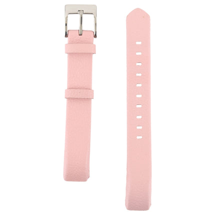 Smart Watch Shiny Leather Watchband for Fitbit Alta(Pink)-garmade.com