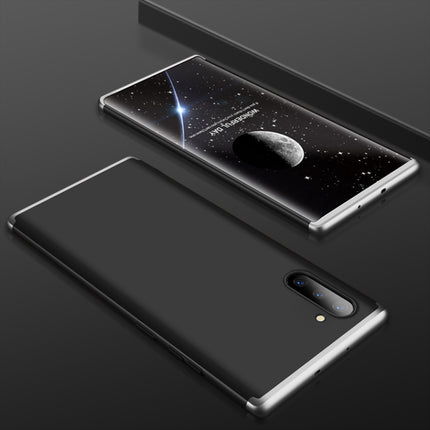 GKK Three Stage Splicing Full Coverage PC Case For Galaxy Note10(Black Silver)-garmade.com