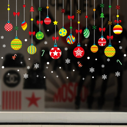 Window Glass Door Removable Christmas Festival Wall Sticker Decoration(6258)-garmade.com