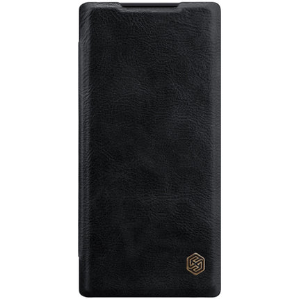 NILLKIN QIN Series Crazy Horse Texture Horizontal Flip Leather Case with Card Slot(Black)-garmade.com