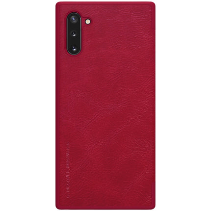 NILLKIN QIN Series Crazy Horse Texture Horizontal Flip Leather Case with Card Slot(Red)-garmade.com