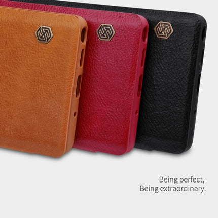 NILLKIN QIN Series Crazy Horse Texture Horizontal Flip Leather Case with Card Slot(Red)-garmade.com