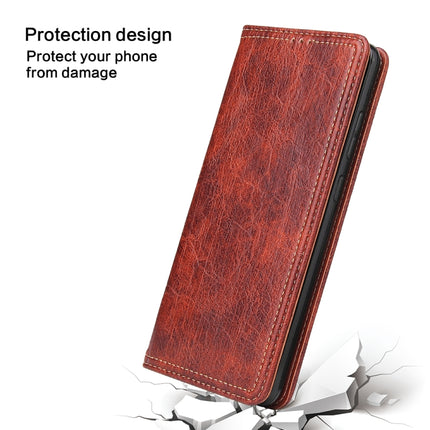 For Samsung Galaxy S20+ Fierre Shann Retro Tree Bark Texture PU Magnetic Horizontal Flip Leather Case with Holder & Card Slots & Wallet(Red)-garmade.com