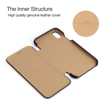 Fierre Shann Business Magnetic Horizontal Flip Genuine Leather Case For iPhone XR(Black)-garmade.com