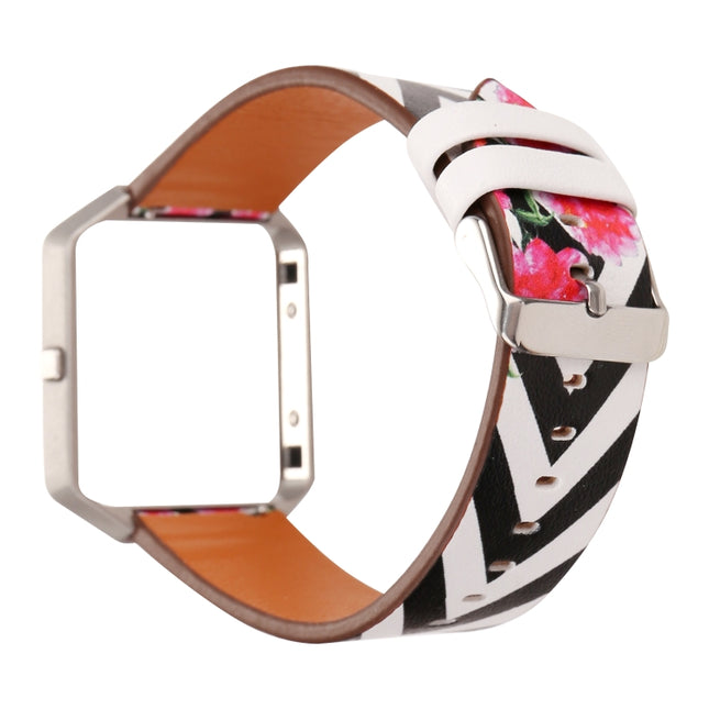 For Fitbit Blaze Leather Replacement Strap Watchband(B)-garmade.com