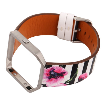 For Fitbit Blaze Leather Replacement Strap Watchband(C)-garmade.com