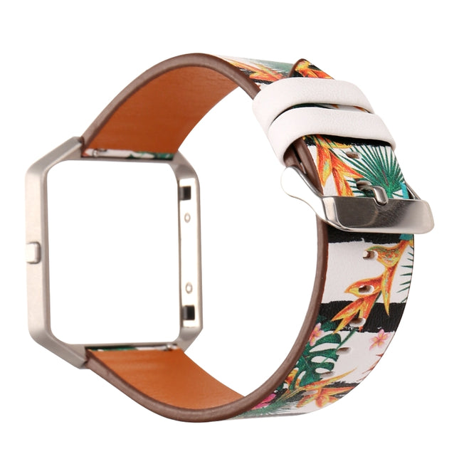 For Fitbit Blaze Leather Replacement Strap Watchband(E)-garmade.com