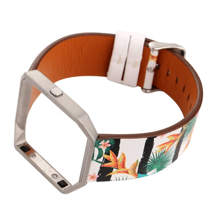 For Fitbit Blaze Leather Replacement Strap Watchband(E)-garmade.com