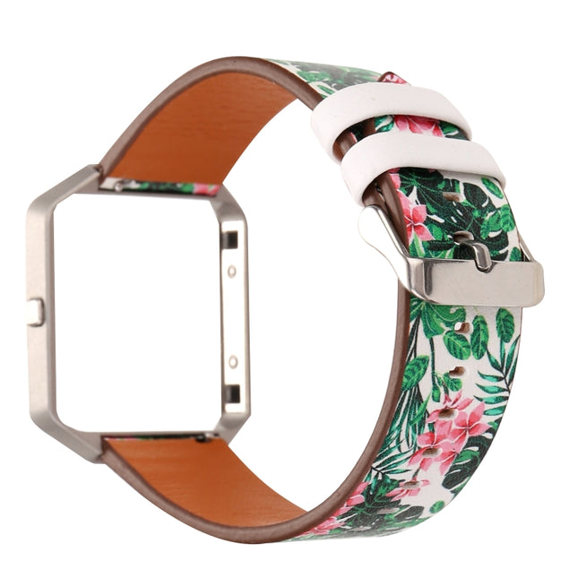 For Fitbit Blaze Leather Replacement Strap Watchband(F)-garmade.com