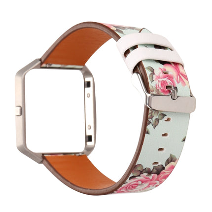 For Fitbit Blaze Leather Replacement Strap Watchband(Peony)-garmade.com