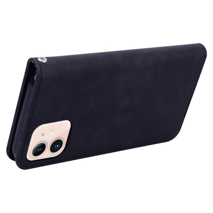 Frosted Business Magnetic Horizontal Flip PU Leather Case with Holder & Card Slot & Lanyard For iPhone 12 mini(Black)-garmade.com