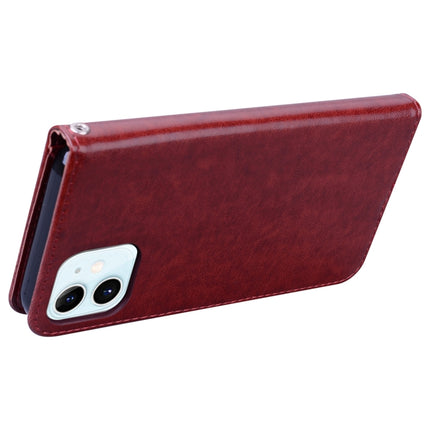Rose Embossed Horizontal Flip PU Leather Case with Holder & Card Slots & Wallet For iPhone 12 mini(Brown)-garmade.com
