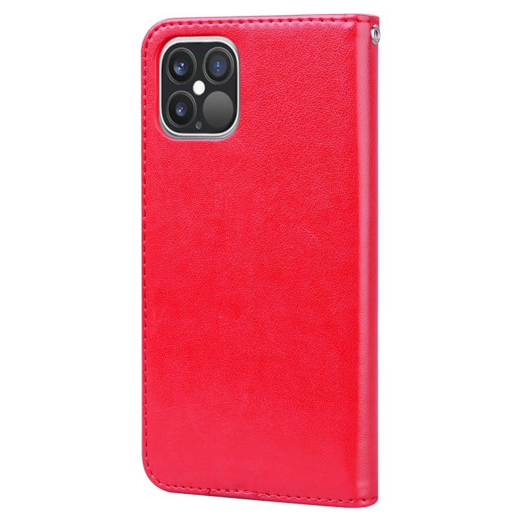 Rose Embossed Horizontal Flip PU Leather Case with Holder & Card Slots & Wallet For iPhone 12 Pro Max(Red)-garmade.com