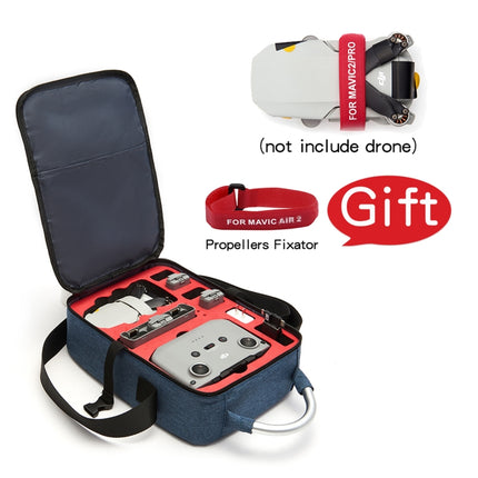 Portable Waterproof Drone Shoulder Storage Bag for DJI Mavic Mini 2(Blue)-garmade.com