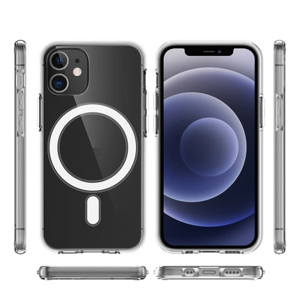 Magsafe Case Simple Magnetic Ring All-inclusive Clear Crystal Acrylic PC +TPU Shockproof Case For iPhone 11(Transparent)-garmade.com