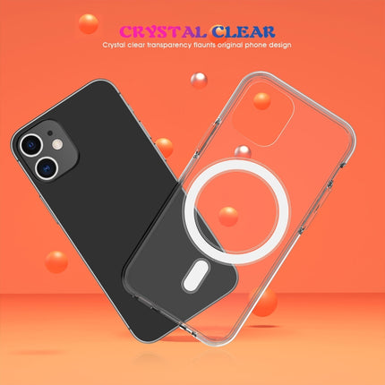 Magsafe Case Simple Magnetic Ring All-inclusive Clear Crystal Acrylic PC +TPU Shockproof Case For iPhone 11 Pro(Transparent)-garmade.com