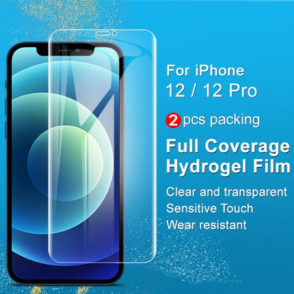 2 PCS IMAK Hydrogel Film III Full Coverage Screen Protector For iPhone 12 / 12 Pro-garmade.com