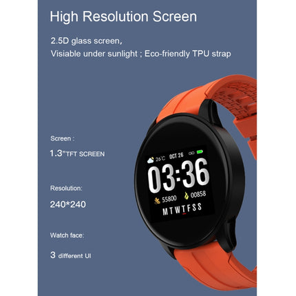 B7 0.96 inch Color Screen Smart Watch, Support Sleep Monitor / Heart Rate Monitor / Blood Pressure Monitor(Black)-garmade.com