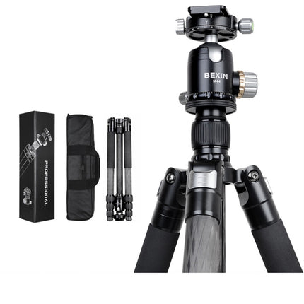 BEXIN W324C M44 Carbon Fiber Tripod Stable Shooting Camera for Vdeo Point Dslr Camera-garmade.com