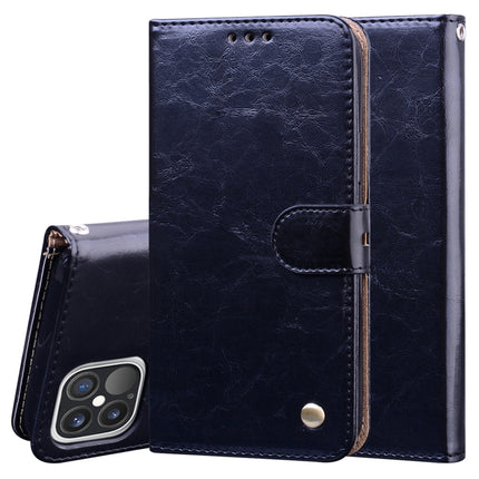 Business Style Oil Wax Texture Horizontal Flip Leather Case with Holder & Card Slots & Wallet For iPhone 12 / 12 Pro(Black)-garmade.com
