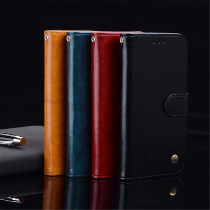 Business Style Oil Wax Texture Horizontal Flip Leather Case with Holder & Card Slots & Wallet For iPhone 12 / 12 Pro(Red)-garmade.com