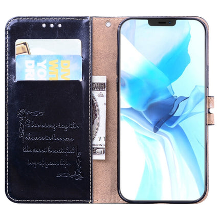 Business Style Oil Wax Texture Horizontal Flip Leather Case with Holder & Card Slots & Wallet For iPhone 12 Pro Max(Black)-garmade.com