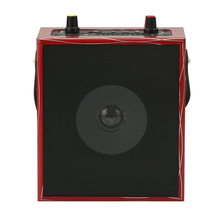 K10 10W Bluetooth 5.0 Portable Handheld Square Dance Bluetooth Speaker(Red)-garmade.com
