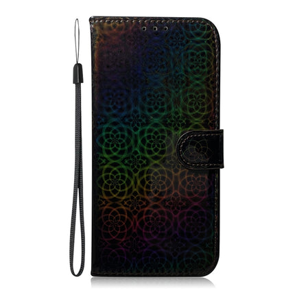 For iPhone 6 Plus & 6s Plus Solid Color Colorful Magnetic Buckle Horizontal Flip PU Leather Case with Holder & Card Slots & Wallet & Lanyard(Black)-garmade.com