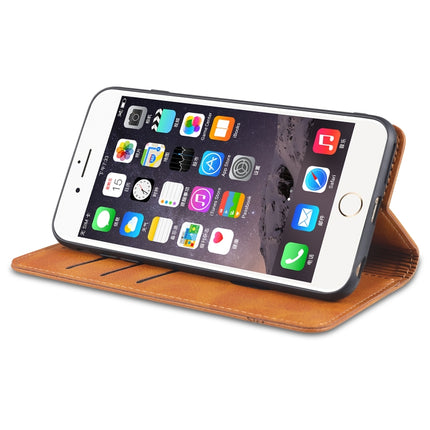 AZNS Magnetic Calf Texture Horizontal Flip Leather Case with Card Slots & Holder & Wallet For iPhone 6(Red)-garmade.com