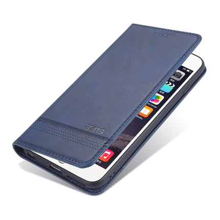 AZNS Magnetic Calf Texture Horizontal Flip Leather Case with Card Slots & Holder & Wallet For iPhone 6 Plus(Dark Blue)-garmade.com