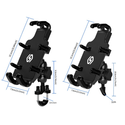 WUPP CS-1205A1 All Aluminum Alloy Motorcycle Navigation Bracket Phone Holder-garmade.com