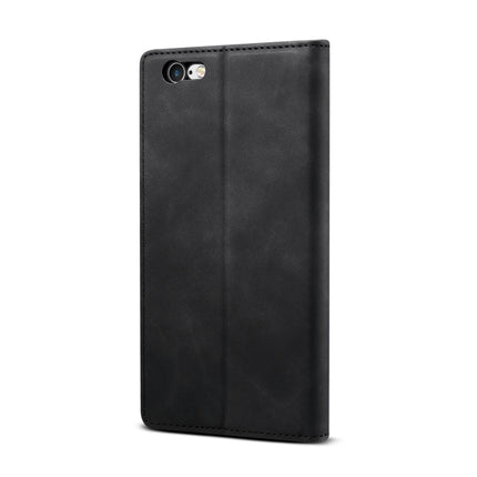 GUSSIM GS-001 Business Style Horizontal Flip Skin Feel PU Leather Case with Holder & Card Slots & Wallet & Photo Frame For iPhone 6 / 6s(Black)-garmade.com