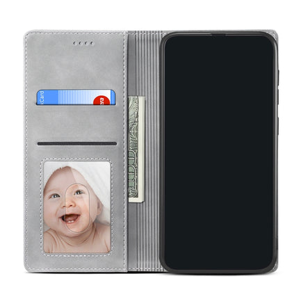 GUSSIM GS-001 Business Style Horizontal Flip Skin Feel PU Leather Case with Holder & Card Slots & Wallet & Photo Frame For iPhone 6 / 6s(Grey)-garmade.com