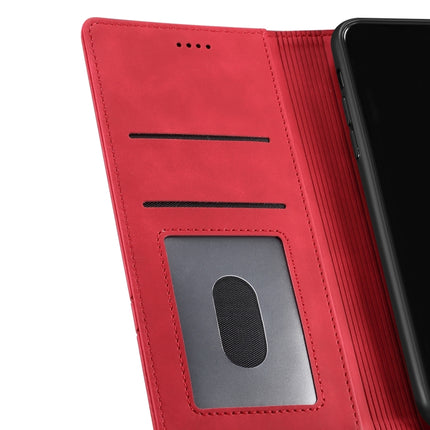 GUSSIM GS-001 Business Style Horizontal Flip Skin Feel PU Leather Case with Holder & Card Slots & Wallet & Photo Frame For iPhone XS Max(Red)-garmade.com