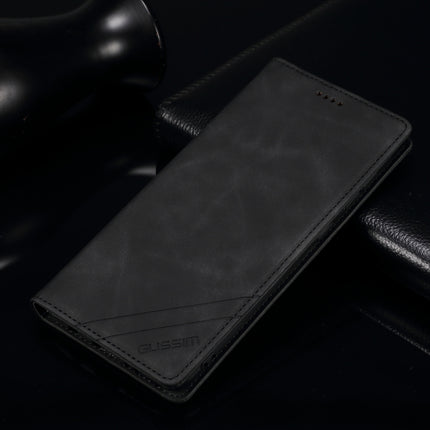 GUSSIM GS-001 Business Style Horizontal Flip Skin Feel PU Leather Case with Holder & Card Slots & Wallet & Photo Frame For iPhone XS Max(Black)-garmade.com