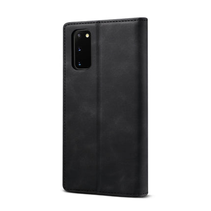 For Samsung Galaxy S20 Plus GUSSIM GS-001 Business Style Horizontal Flip Skin Feel PU Leather Case with Holder & Card Slots & Wallet & Photo Frame(Black)-garmade.com