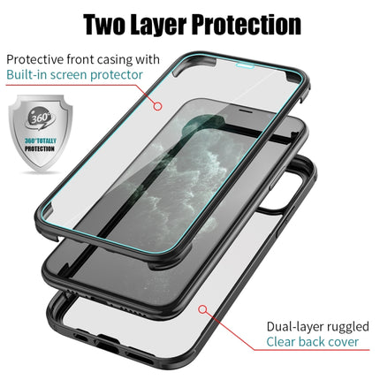 Double-sided Plastic Glass Protective Case For iPhone 11 Pro(Black)-garmade.com