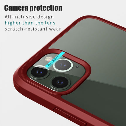 Double-sided Plastic Glass Protective Case For iPhone 11 Pro(Red)-garmade.com
