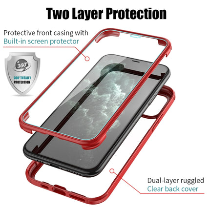 Double-sided Plastic Glass Protective Case For iPhone 11(Red)-garmade.com