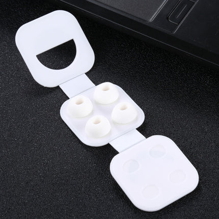 2 Pairs Soft Silicone Ear Caps with Net for AirPods Earphones, Size:S-garmade.com