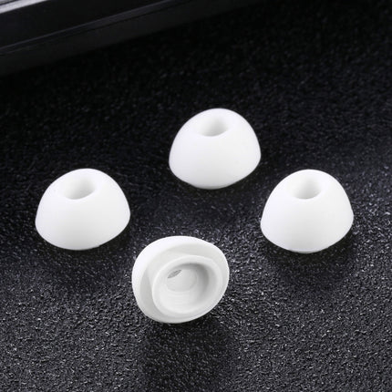 2 Pairs Soft Silicone Ear Caps with Net for AirPods Earphones, Size:M-garmade.com