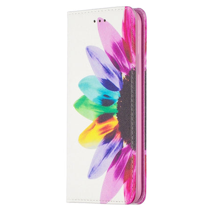 Colored Drawing Pattern Invisible Magnetic Horizontal Flip PU Leather Case with Holder & Card Slots & Wallet For iPhone 11 Pro(Sun Flower)-garmade.com