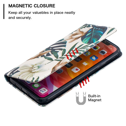 Colored Drawing Pattern Invisible Magnetic Horizontal Flip PU Leather Case with Holder & Card Slots & Wallet For iPhone 11 Pro Max(Red Leaves)-garmade.com