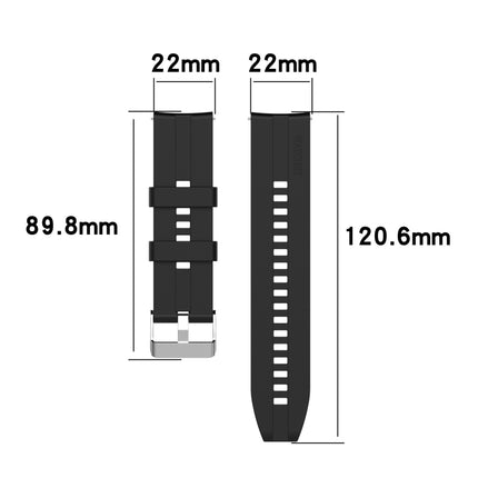 For Xiaomi Watch Color Sport Silicone Replacement Strap Watchband with Silver Steel Buckle(Mint Green)-garmade.com