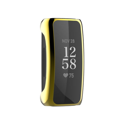 For Fitbit Inspire 2 Full Coverage PC Protective Case Cover(Gold)-garmade.com